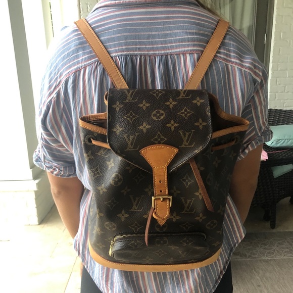 *LOUIS VUITTON MONTSOURIS BACKPACK* w/ new straps - Picture 14 of 16